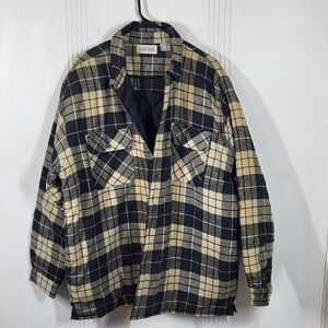 Lake N Trail Men's Tan & Black Plaid Shacket